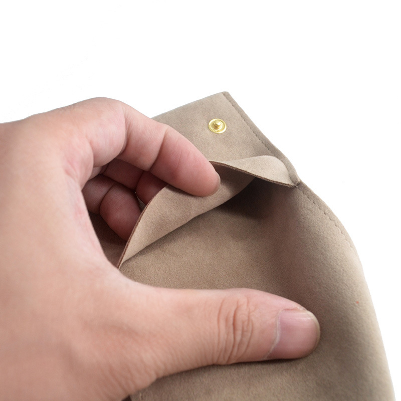 1 Piece Retro Geometric Velveteen Knitted Fabric Jewelry Packaging Bags