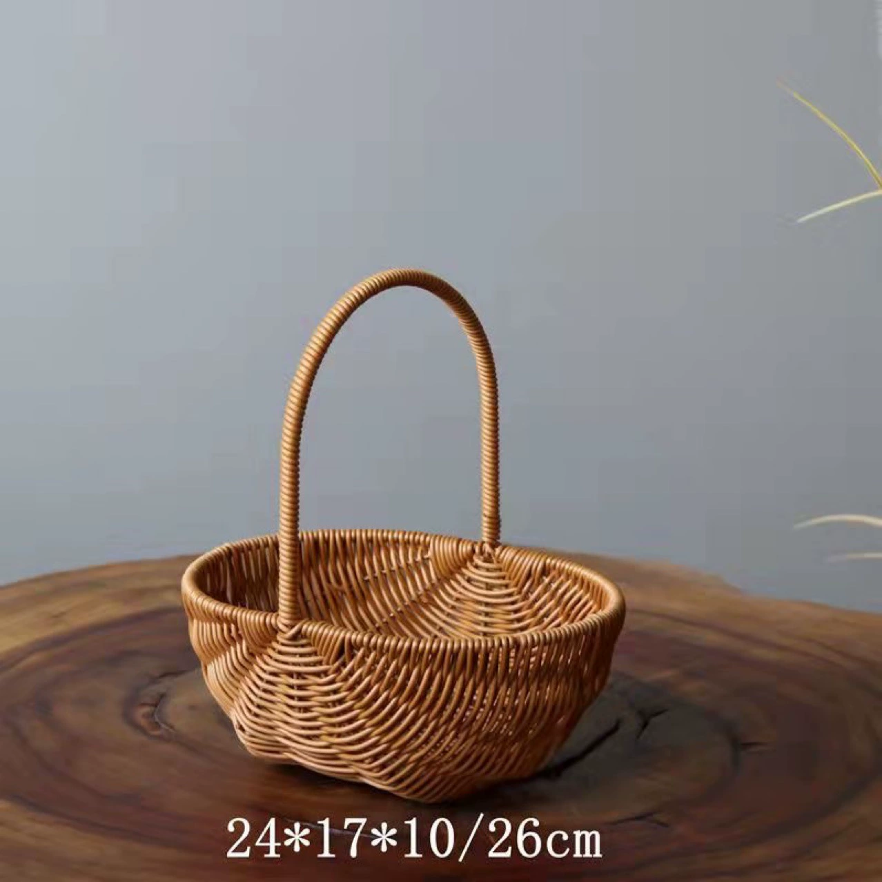 Плетеная ручная праздничная корзина для фруктов, подарок на день рождения