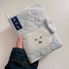 可爱自嘲熊书衣A6手作布艺手帐本高颜值ins风日记事笔记本子书皮