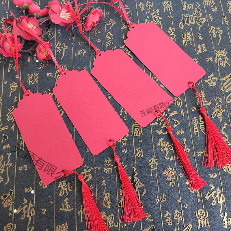Red Wish Card Wish Card Blank Handwritten Goal Blessing Bookmark Hanging Decorative Message Card Red Wish Card Wish Card Blank Handwritten Goal Blessing Bookmark Hanging Decorative Message Card
