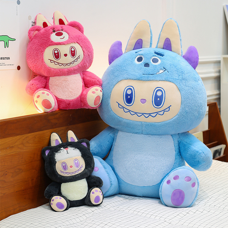 国境を越えた新作、変身するストロベリーベア、ルシファーブブのぬいぐるみ、女の子の誕生日プレゼント、卸売|undefined