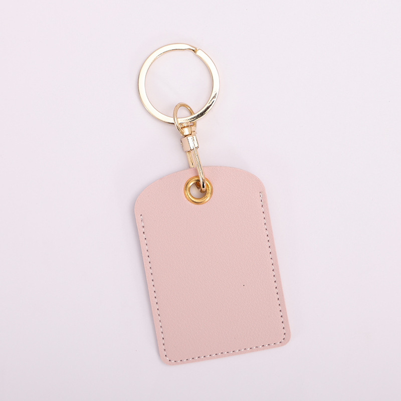 Porta Tarjetas de Acceso de PU con Llavero de Gota de Agua para Mujeres y Hombres en la Comunidad, Funda Protectora para Tarjeta de Autobús Estudiantil IC, Sensor de Elevador