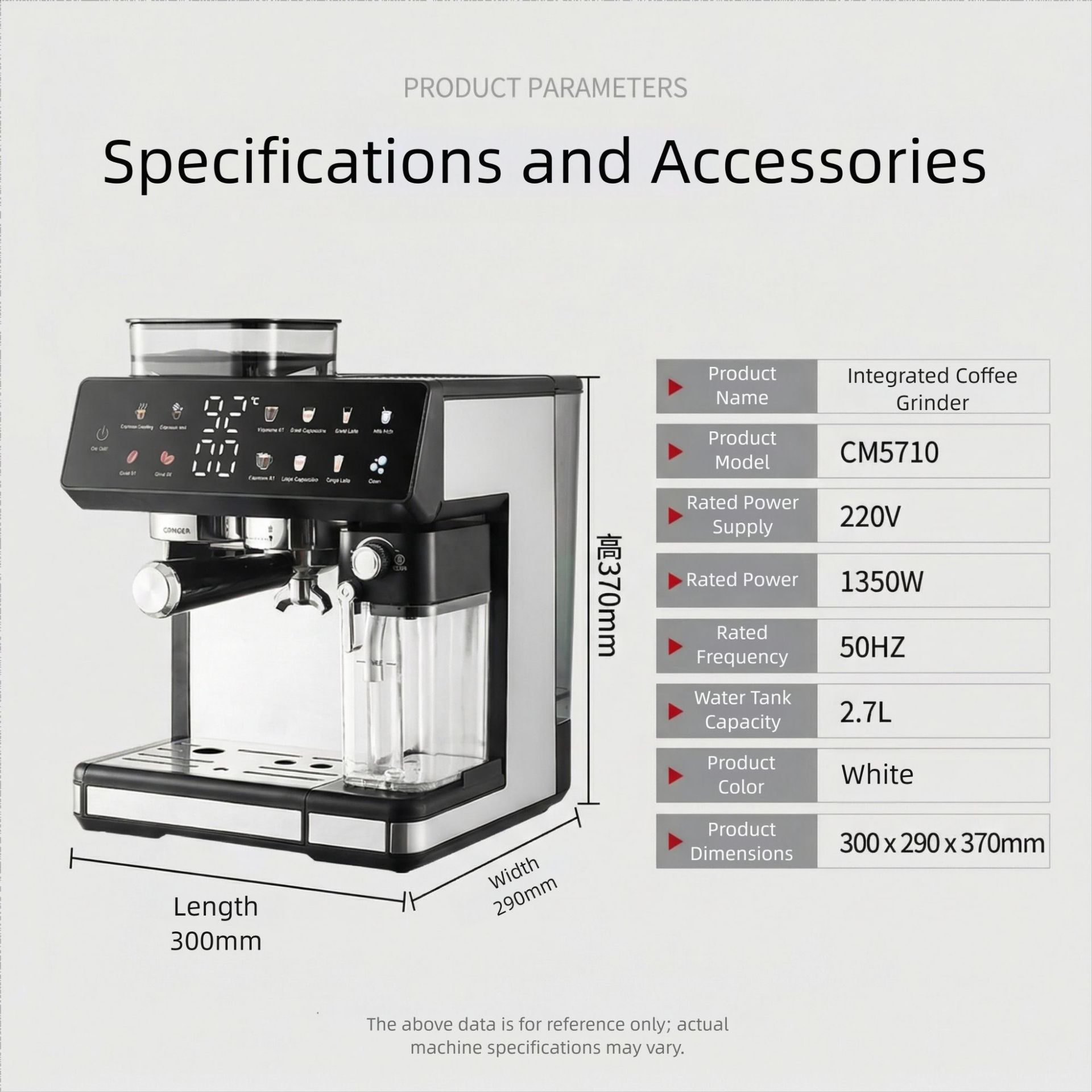 Máquina Espresso Máquina de café italiano Máquina de café 20Bar semiautomática pequeña para el hogar Espuma de leche transfronteriza