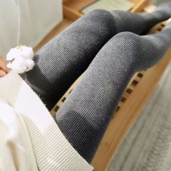 秋冬用レギンス レディース 裏起毛 厚手 綿 ハイウエスト 大きいサイズ 外出着 着痩せ 縦縞 レギンスパンツ 春秋