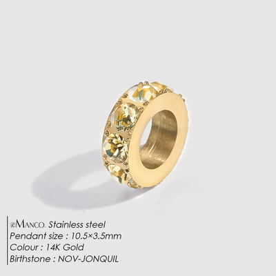 Zərgərlik ara hissələri – Accessories Ins Necklace Pendant Gold-Plated - november-light-yellow-gold