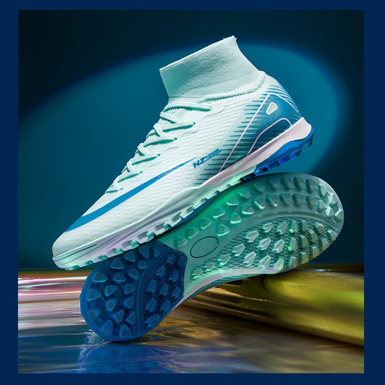 Al por mayor transfronterizo nuevos zapatos de fútbol de alto nivel para estudiantes de la Copa del Mundo de entrenamiento de césped con clavos rotos tecnología de ventilación