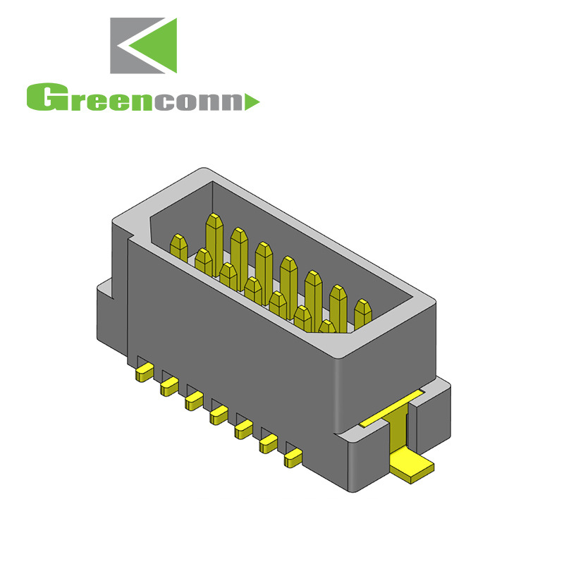 Greenconn;连接器双排公座板对板系列连接器 P距1.00mm垂直于PCB板连接器