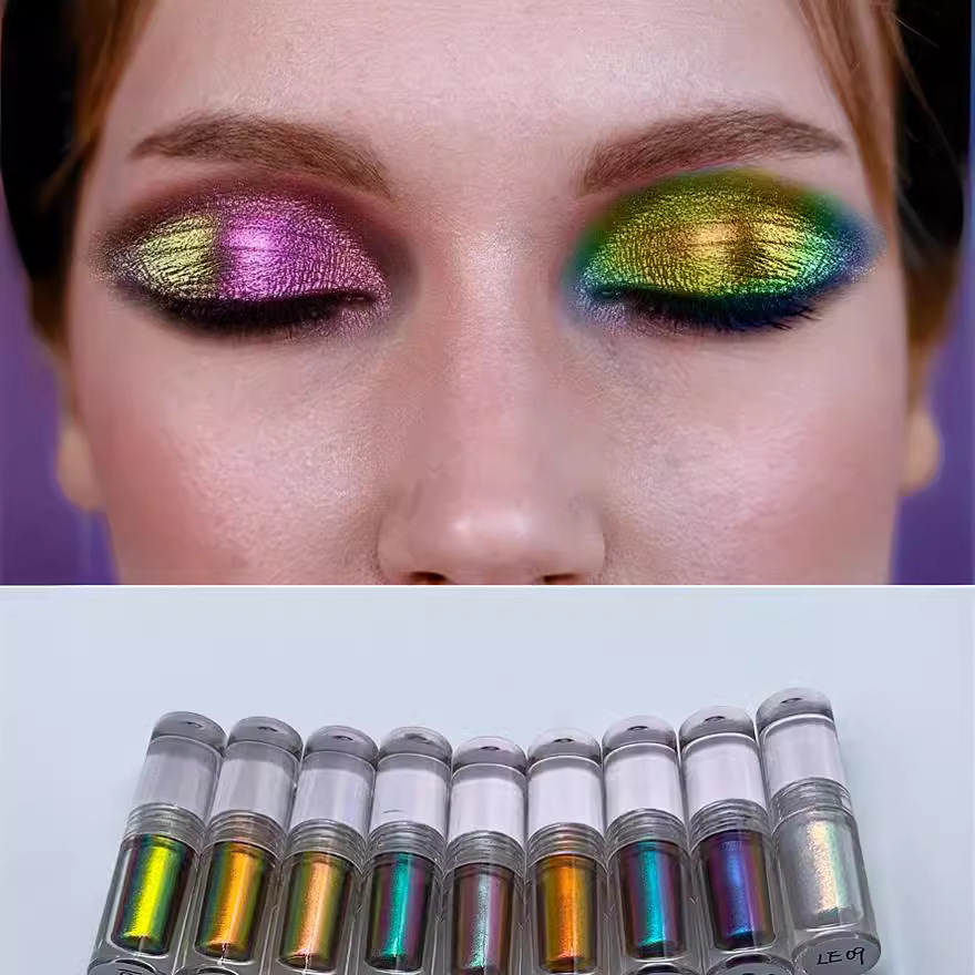 Zhenshanmei Camaleón de 10 colores sombra de ojos líquida formación de película maquillaje de ojos producto terminado maquillaje de escenario de 10 colores transfronterizo exclusivo