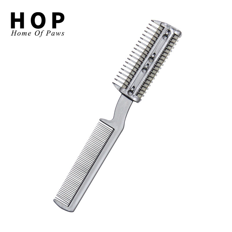 宠物梳子刀片梳 狗狗脱毛梳子 毛发清洁美容梳 猫狗美容工具