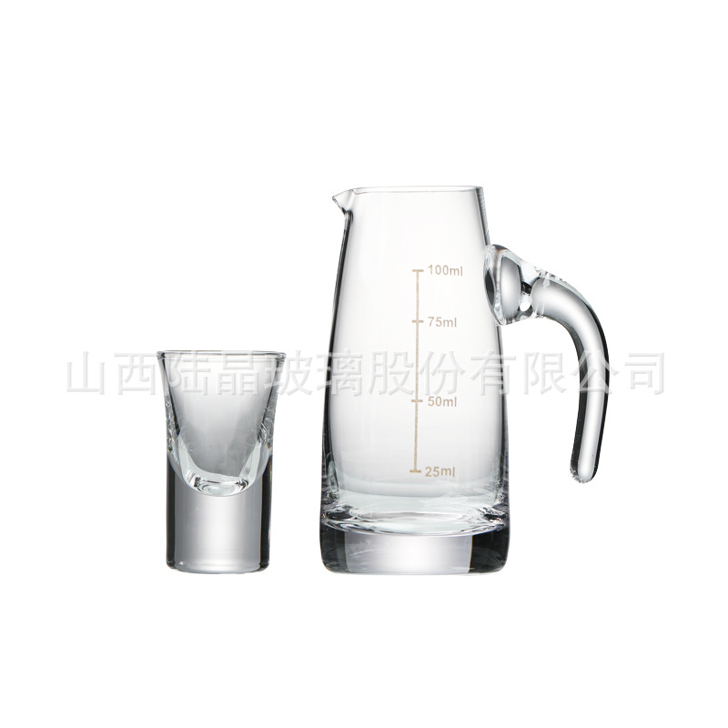 Casas de regalo de mano vidrio de cristal taza de vino de vidrio de vino de bala dispensador de vino taza de vino caja de regalo