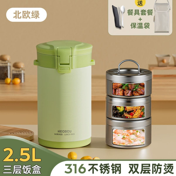 Thermos stainless steel, bag, tableware, set, suspenders