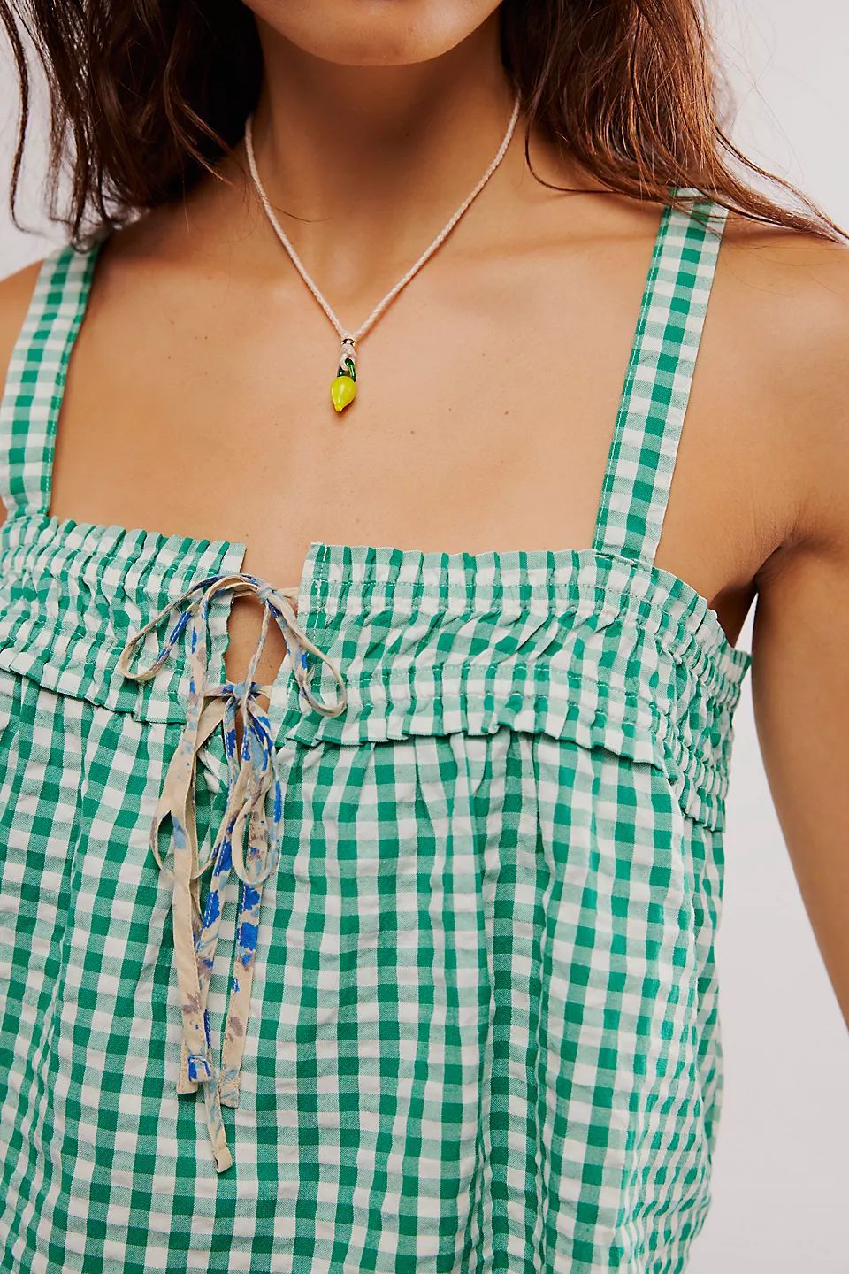 175g Weight Polyester Fabric Type Short Top Length Camisole Tops Type Holiday, Daily Occasion Strap Neckline Loose Fit Type Plaid Pattern Summer Season Women's Gender Y2K, Sexy Style Wholesale Women's Y2K Sexy Plaid Tank Tops 7