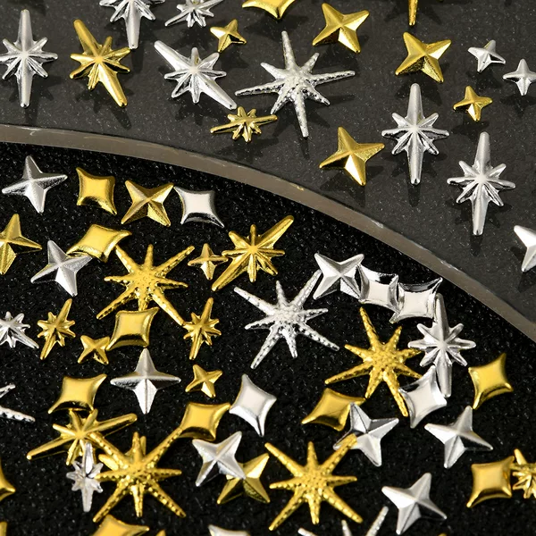 Pure Desire Delicate Multilateral Alloy Mang Star Niche Design Jewelry Advanced Sense DIY Internet Red Nail Art Jewelry
