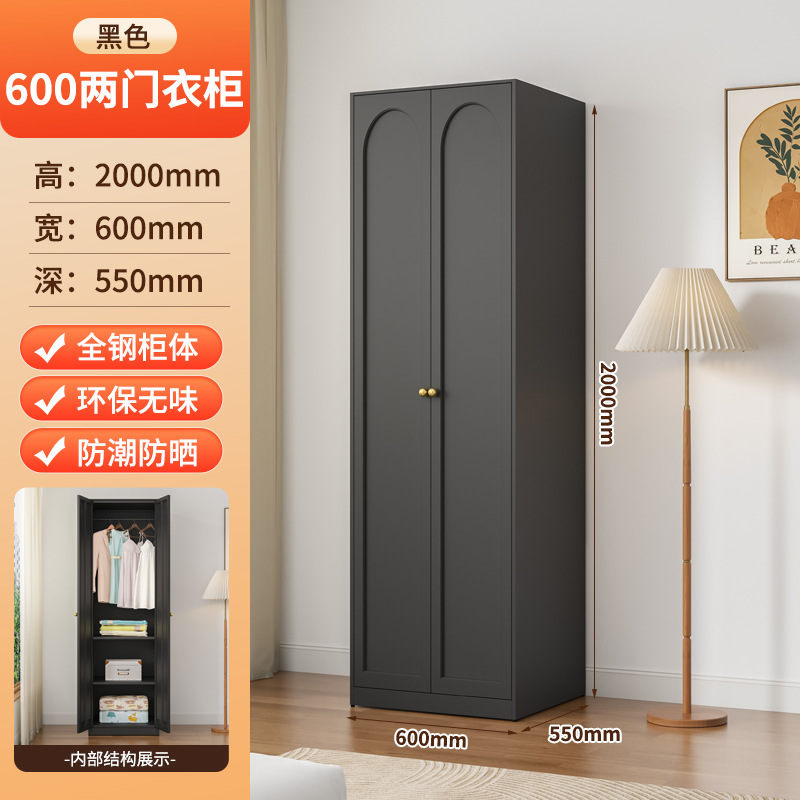 加厚钢制衣柜家用卧室简易组装欧式2025新款金属三门大衣橱小户型|undefined