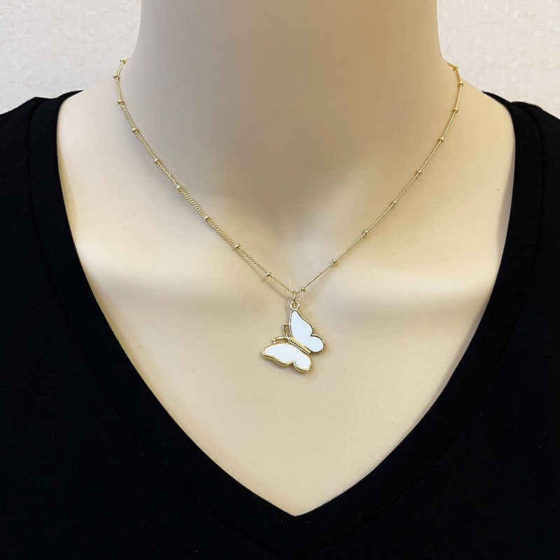 European and American Ins Cross-Border New Arrival Butterfly Necklace Womenu0027s Foreign Trade in S