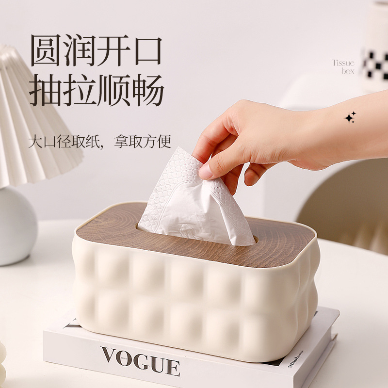 Living Room High-Looking Tissue Box Accessible Luxury Home Bathroom Toilet Coffee Table Dining Table Decoration Tissue Box Storage Box