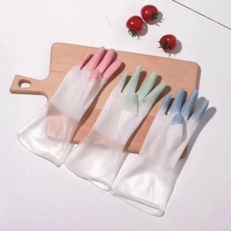 洗碗手套批發耐用新款四季女厚款家務廚房洗菜洗衣服橡膠乳膠塑膠