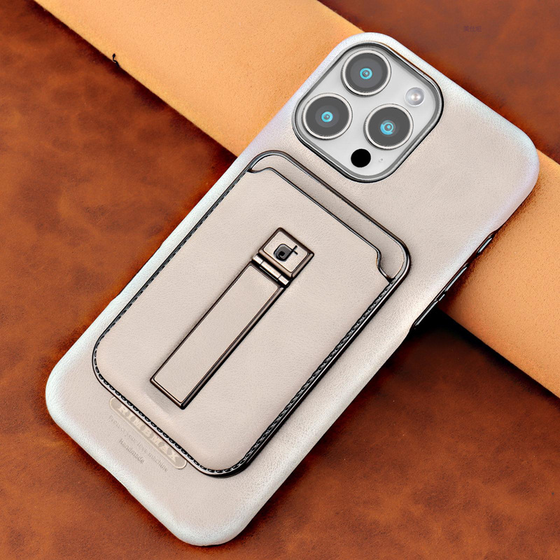 【Giá đỡ túi đựng thẻ w10 màu xám★Bao da hút từ