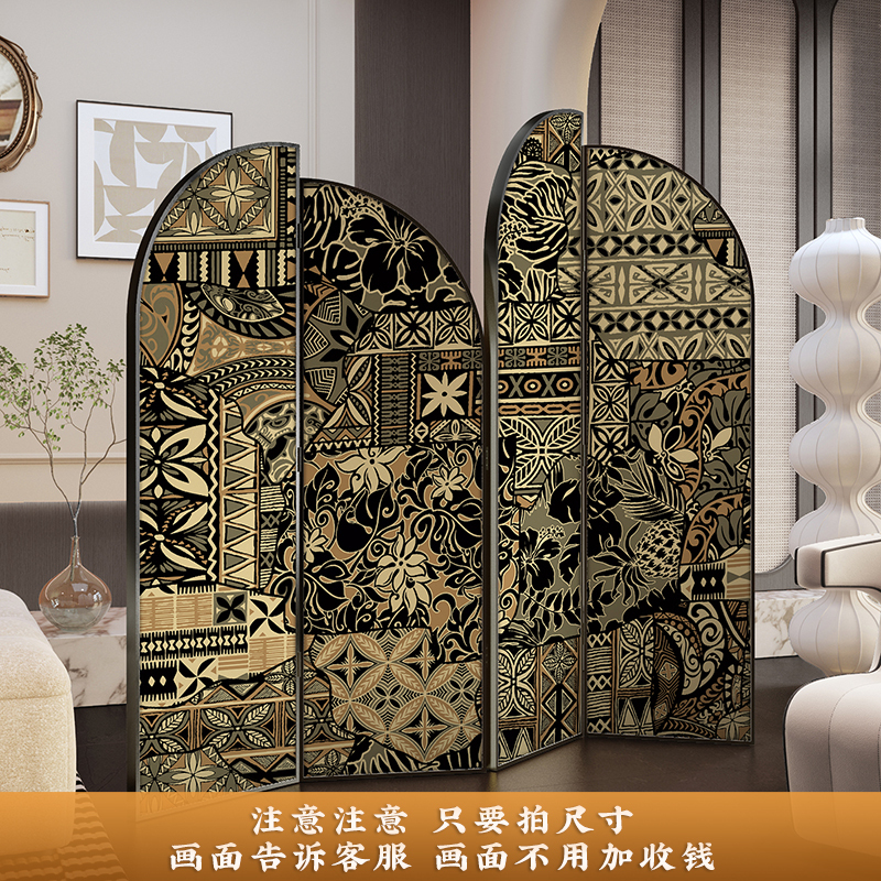 预售#铝合金金属 法式北欧轻奢屏风隔断KTV会所客厅酒店入户门装|undefined