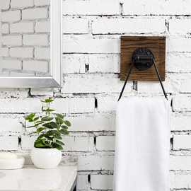 卫生间挂壁式简约毛巾架可拆卸浴室浴巾收纳置物架酒店专用毛巾架