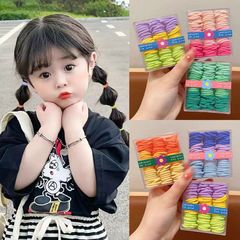 儿童皮筋彩色发圈宝宝不伤发高弹力发圈女孩加粗扎头头绳女童发饰