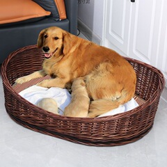犬の巣夏の涼巣藤編犬の巣猫の巣四季通用犬の家の犬のベッドの中の小型犬の巣猫の涼の巣