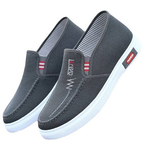 Anti-slip and wear-resistant ox-tendon sole skate shoes for men, old Beijing cloth shoes, light breathable canvas shoes, comfortable and soft working shoes