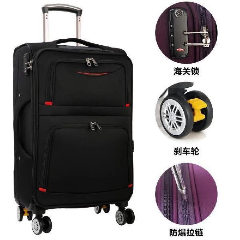 Oxford maleta de tela universal rueda caja de viaje para estudiantes de sexo masculino y femenino caja de cifrado caja de tela pulgada pulgada