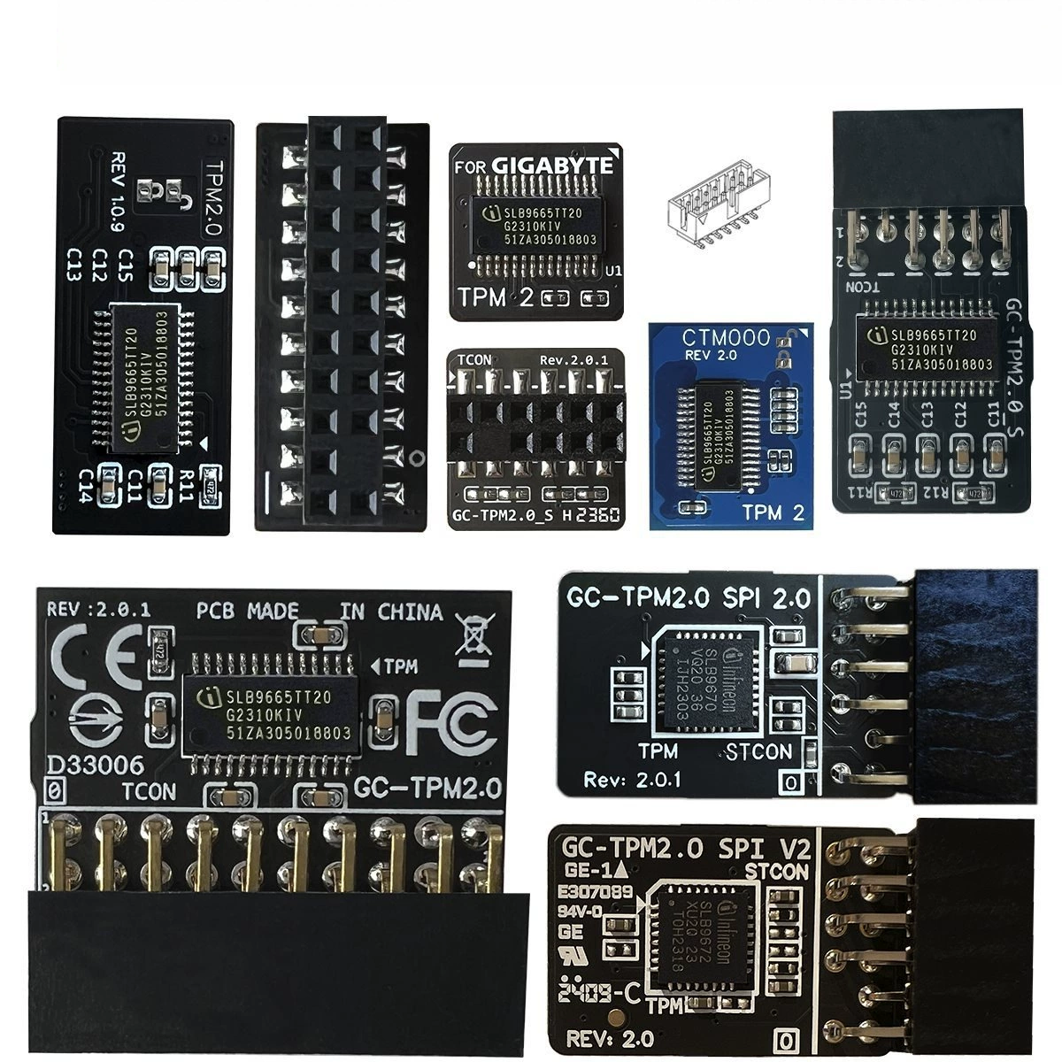 TPM2.0 GC-TPM20_S -SPI M000 010 Доверенная платформа