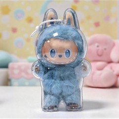 LABUBU 3 三代目透明カバー LABUBU 保護カバー フロント高エネルギー防塵・傷防止透明保護ケース