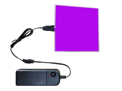 Ultra-thin cuttable cold light sheet instrument 12v backlight panel luminous sheet el cold light sheet led cold light strip (Cold light sheet) - standard-1010cm-3v-driver-purple