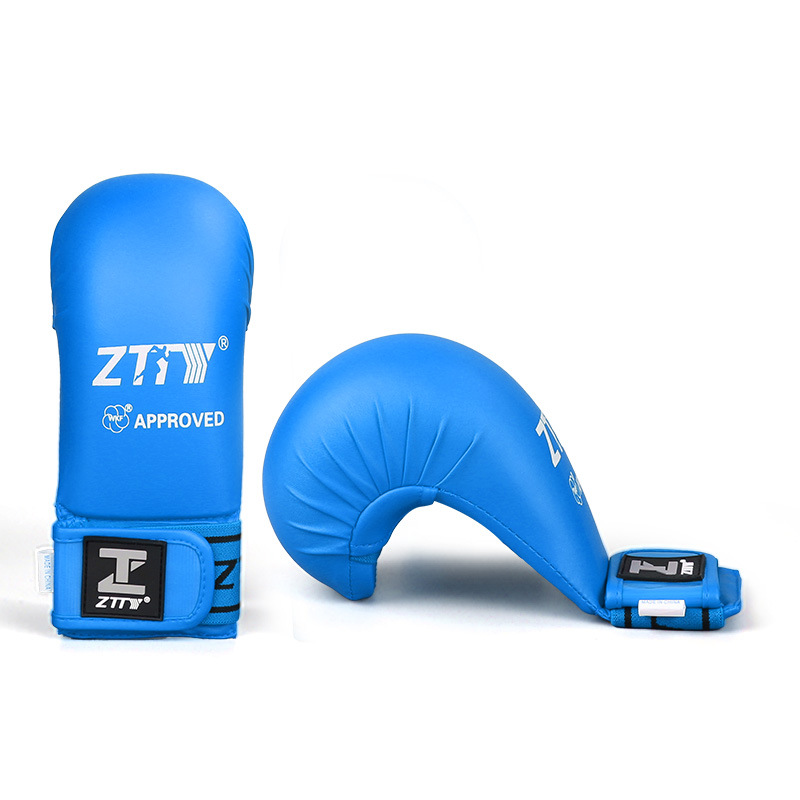 Guantes de karate nuevos personalizados forro de formación de espuma juego profesional Karate guardamanos equipo de protección al por mayor