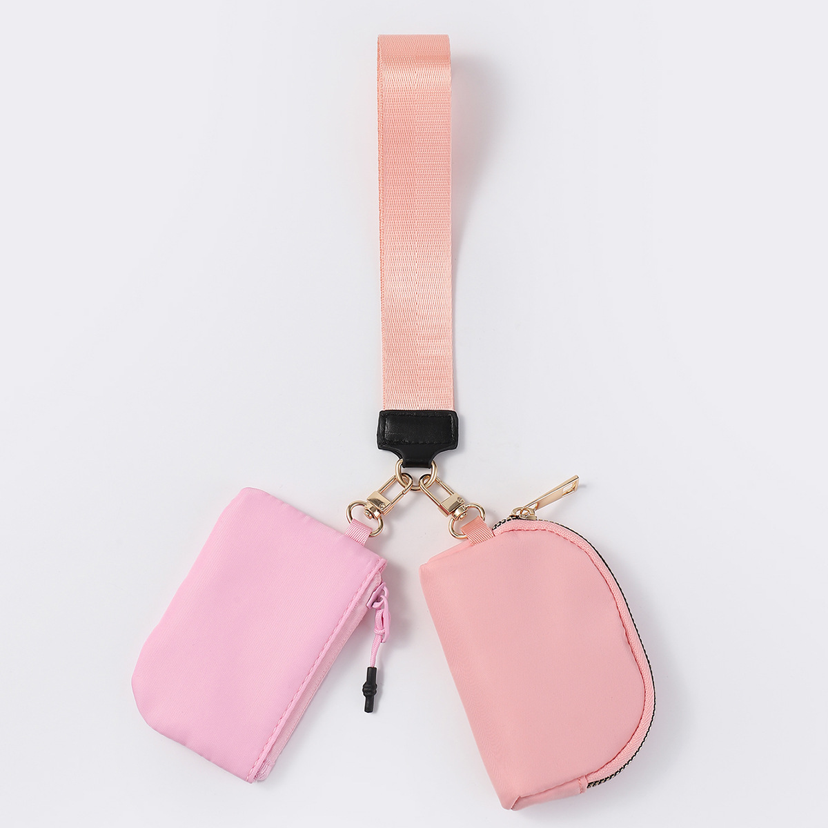 Bolso de muñeca transfronterizo LULU con el mismo estilo Mini bolso de color de moda portátil Estuche para llaves de almacenamiento impermeable de nailon