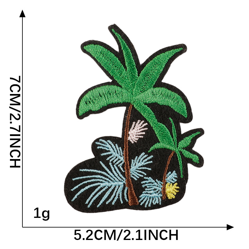 Pichuan bordado de computadora bordado pegatinas árbol mariposa ropa accesorios parche DIY accesorios pegatinas de tela pegatinas de adhesión