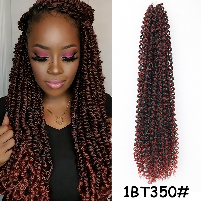 Trenzada africana pequeña bobina de fibra química ganchillo de cabello spr twist bobina de tornillo de cabello spr falso en stock