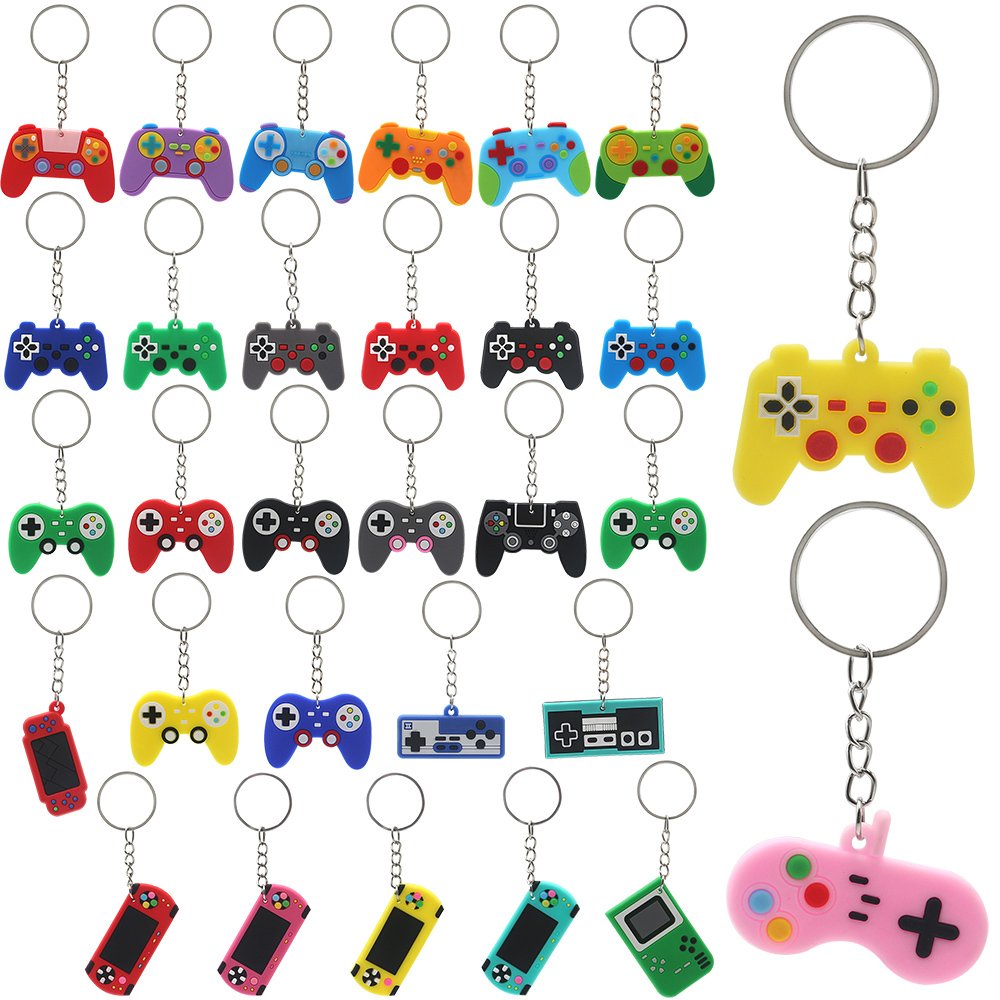 游戏机手柄钥匙扣创意迷你挂件跨境爆款硅胶玩具钥匙链