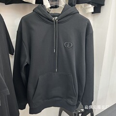 秋冬新作ヨーロッパ版スウェットシャツカジュアルファッションデリバリーレタールーズ刺繍フード付きプラスベルベット長袖在庫あり