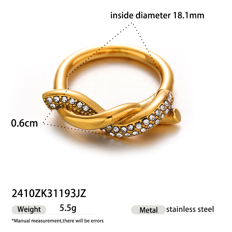 Collar de acero inoxidable de la UE y los Estados Unidos, lujo ligero, nicho de moda, conjunto de joyas incrustadas de zircon, ventas transfronterizas calientes
