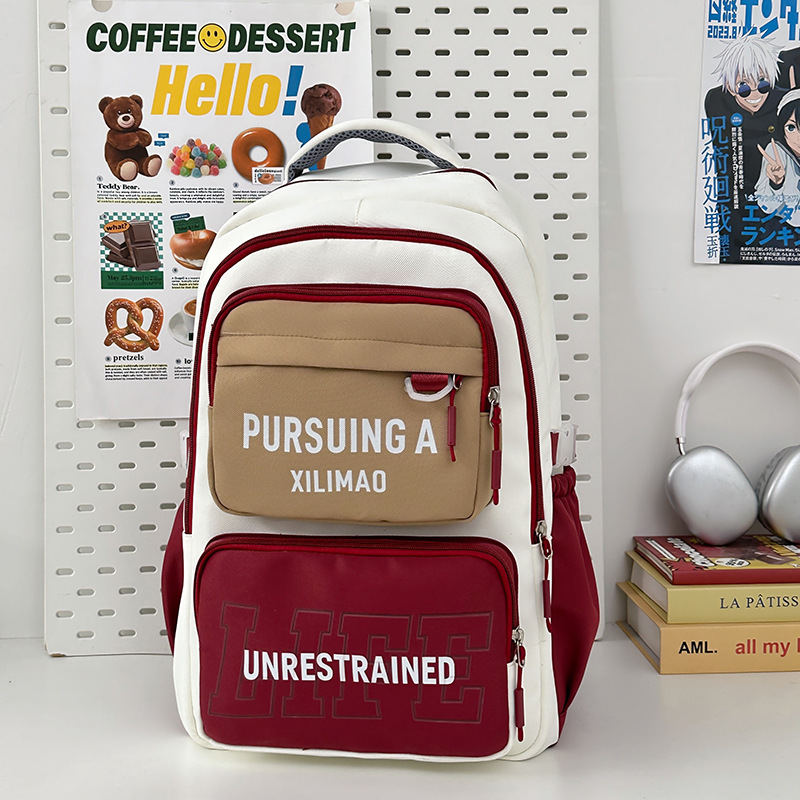 Mochila escolar de alto valor, gran capacidad, ligera y versátil para estudiantes de escuela primaria, quinto y sexto grado, mochila para estudiantes de secundaria y preparatoria