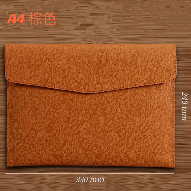 跨境A4仿皮商务档案袋 大容量收纳文件夹包 企业logo文件袋批发|undefined