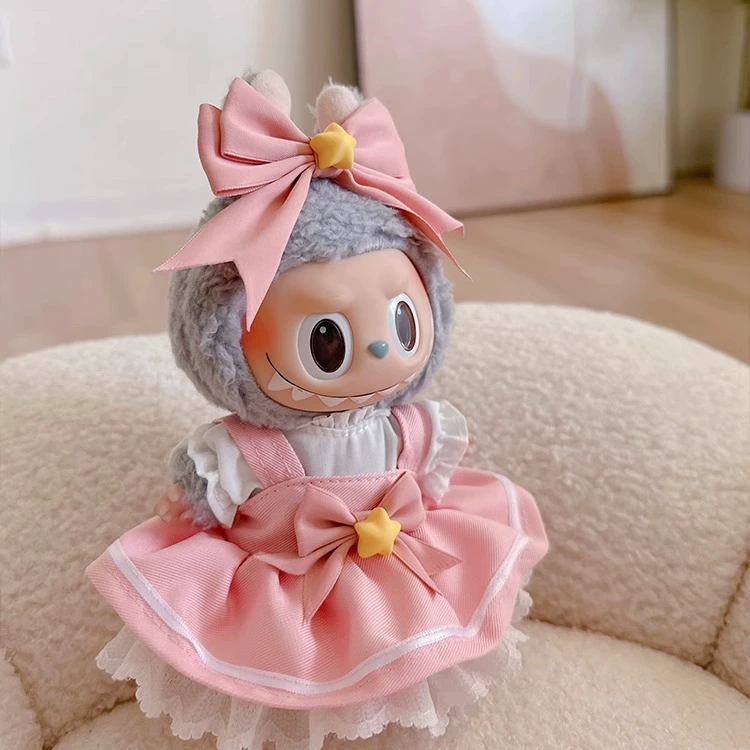 [Только одежда] Кукольная одежда подходит для 17 см подвес Labubu Labubu клей кукольная одежда для других