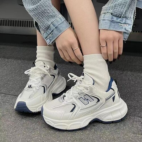 Mesh breathable dad shoes for women ins new summer versatile thick-soled student casual sports shoes for women