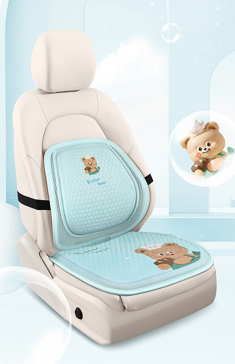 Factory Direct New Cartoon Gel Car Square Pad Waist Summer Silicone Pad Office Fat Pad Cool Mat