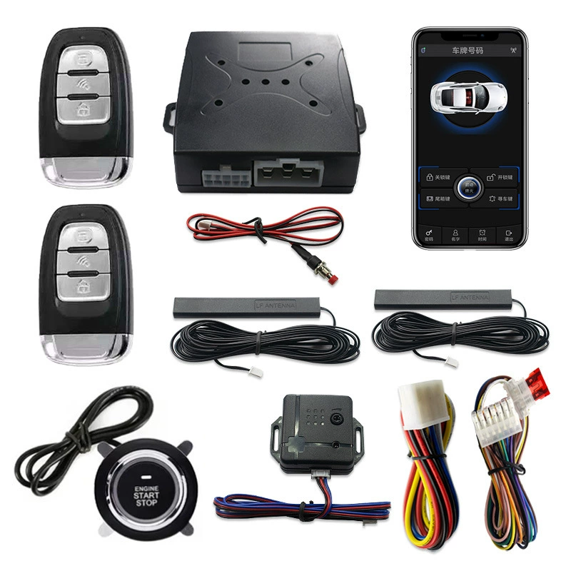 Экспорт C8: Универсальное универсальное противоугонное устройство запуска автомобиля одной кнопкой 12 В, вибрационная сигнализация без ключа