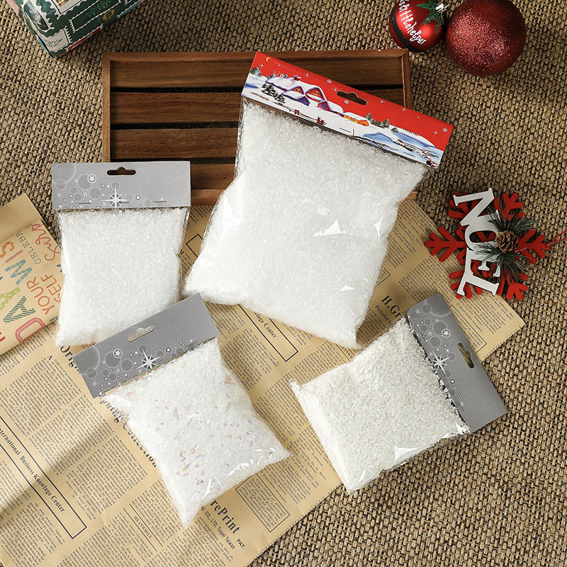 New Christmas supplies scene layout artificial snow Christmas decoration simulation snow powder layout