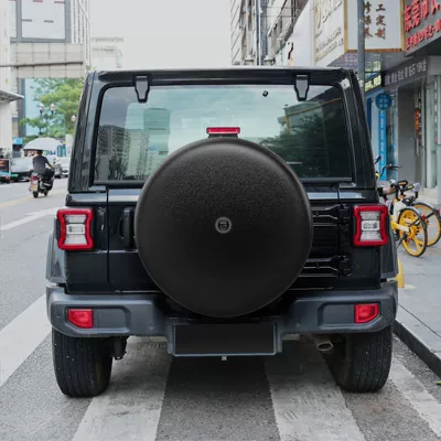 Suitable for Wrangler with Camera Hole Tire Cover American Flag Spare Tire Cover Trailer Suv Truck Cross-Border Explosion (Spare wheel cover) - suitable-for-jeep-wrangler-pure-black-spare-tire-set-17inch-with-camera-hole