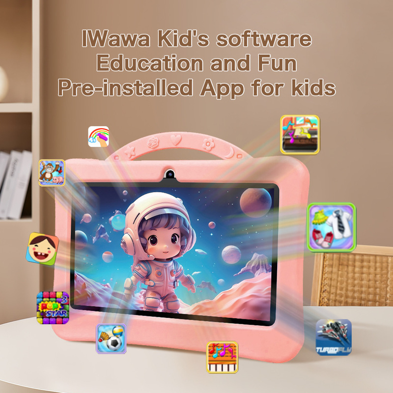 Npad702 Kidsren's Tablet Computer 7inch Gift Box Set 5g Global Wifi Version Google App Download Learning Machine