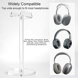 Cross-Border Acrylic Desktop Headphone Display Stand Bending U-Shaped Stand Music Game Headphone Transparent Headphone Hanger