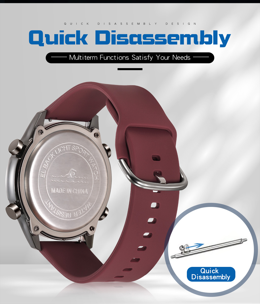 SYNOKE Men's Sports Silicone Electronic Watch Waterproof Luminous Large Screen Outdoor Mountaineering Watch Running Student Fashion_voghion.com