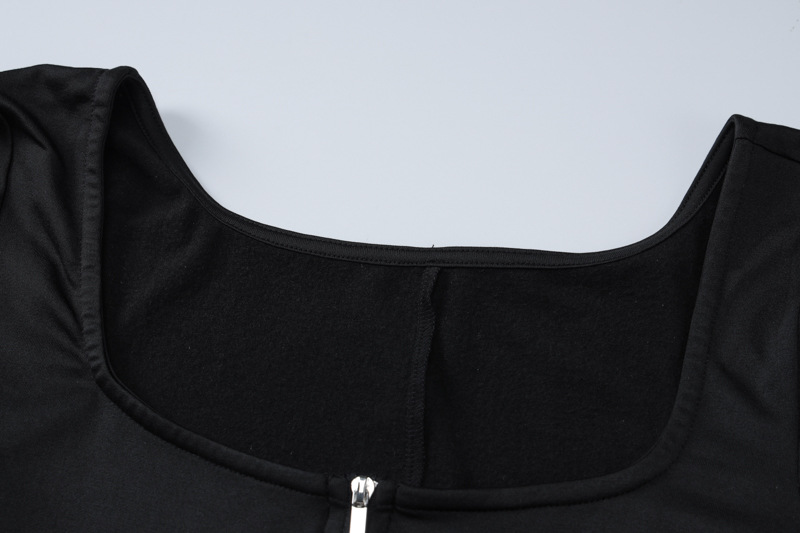 Women Clothing Winter Street Shooting Slim Fit Zipper Long Sleeve Jumpsuit
